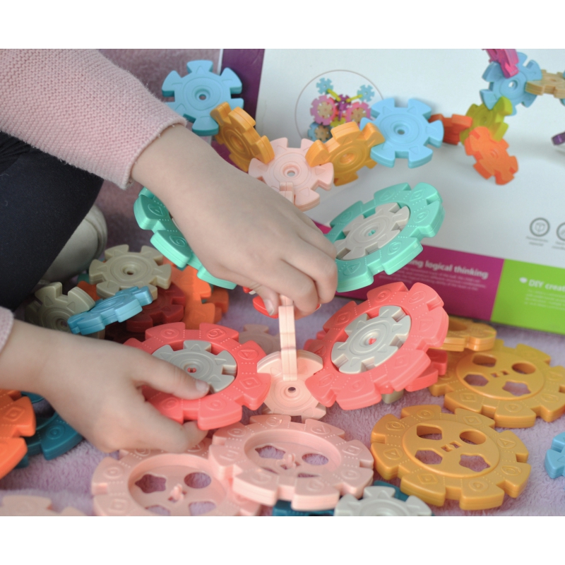 WOOPIE Klocki Konstrukcyjne Wafle Jeżyki 52 el. - obrazek 3