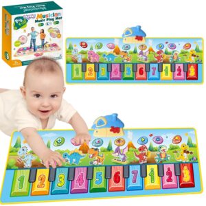 WOOPIE Mata Muzyczna XXL Dinusie 2w1 Pianinko 8 Melodii 110cm