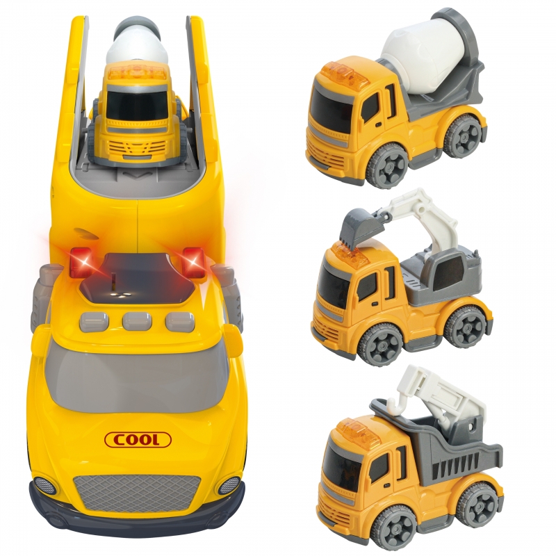 WOOPIE Duża Żółta Laweta City Truck Efekty Dźwiękowe i Świetlne - obrazek 2