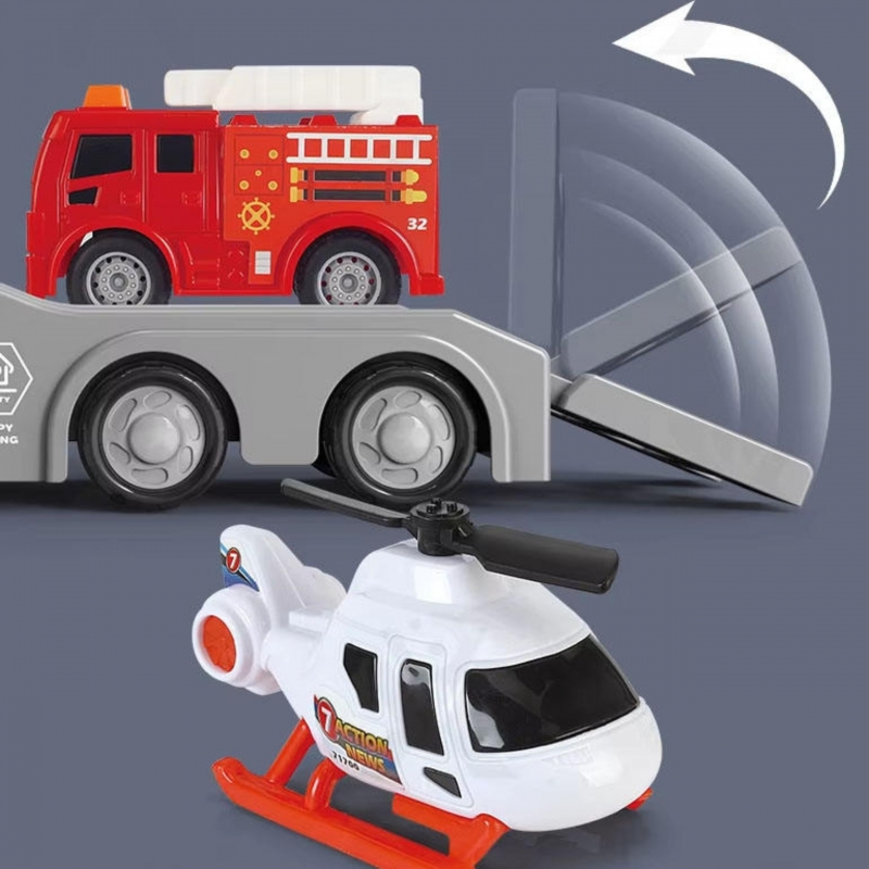 WOOPIE Czerwona Laweta Straży Pożarnej City Truck Efekty Dźwiękowe i Świetlne - obrazek 4