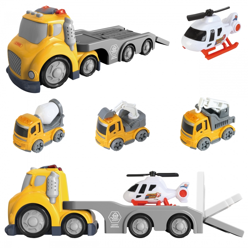 WOOPIE Żółta Laweta City Truck Efekty Dźwiękowe i Świetlne - obrazek 2