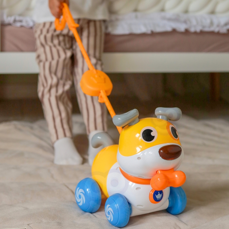 WOOPIE Interaktywny Piesek 2w1 Pchacz Szczekający 360° 6m+ - obrazek 3