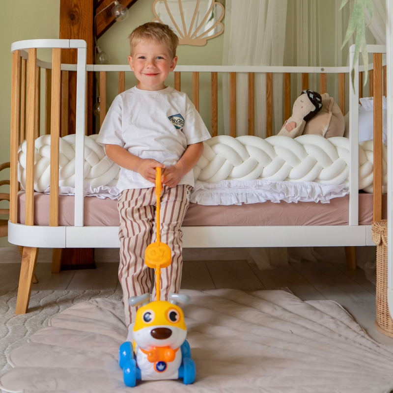 WOOPIE Interaktywny Piesek 2w1 Pchacz Szczekający 360° 6m+ - obrazek 5