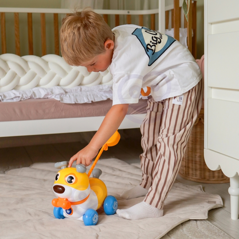 WOOPIE Interaktywny Piesek 2w1 Pchacz Szczekający 360° 6m+ - obrazek 8