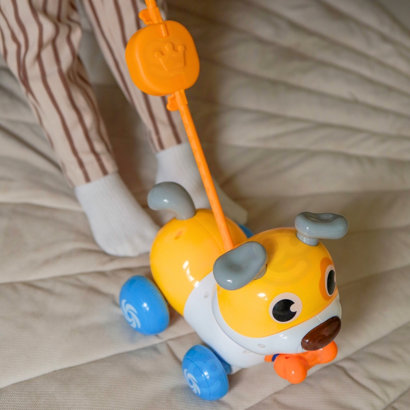 WOOPIE Interaktywny Piesek 2w1 Pchacz Szczekający 360° 6m+ - obrazek 10