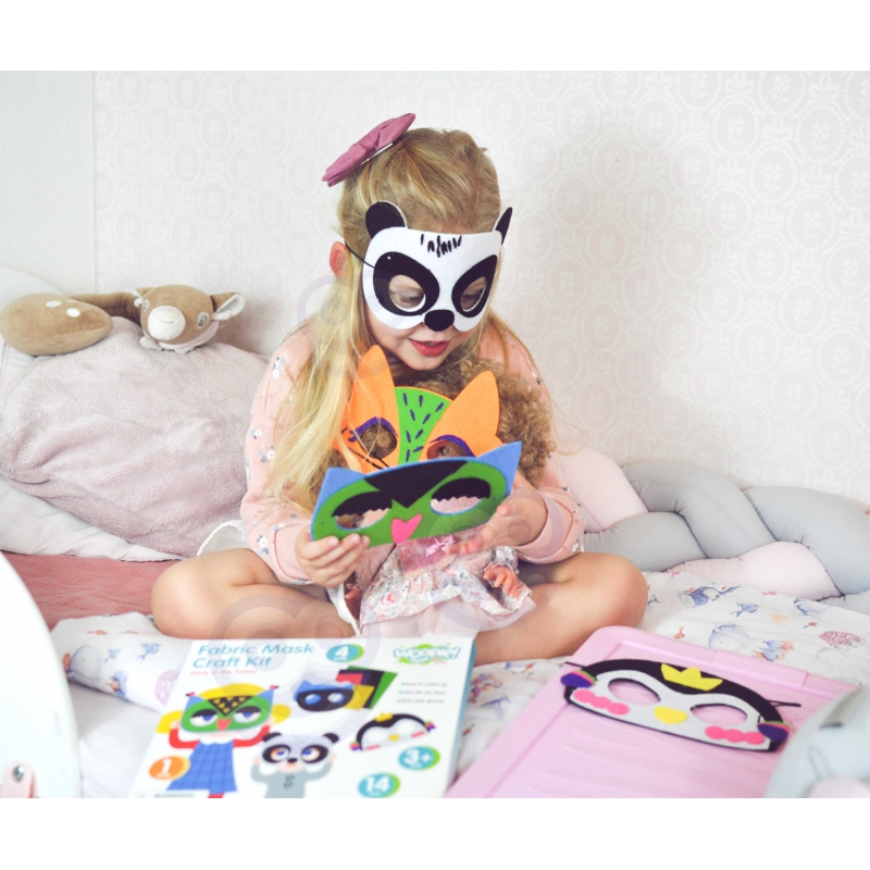 WOOPIE ART&FUN Zestaw Kreatywny Maski Filcowe Zrób to Sam 4 szt. - obrazek 4