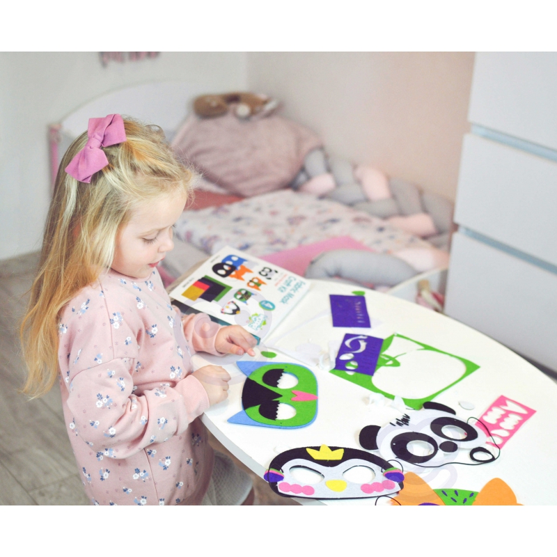 WOOPIE ART&FUN Zestaw Kreatywny Maski Filcowe Zrób to Sam 4 szt. - obrazek 5