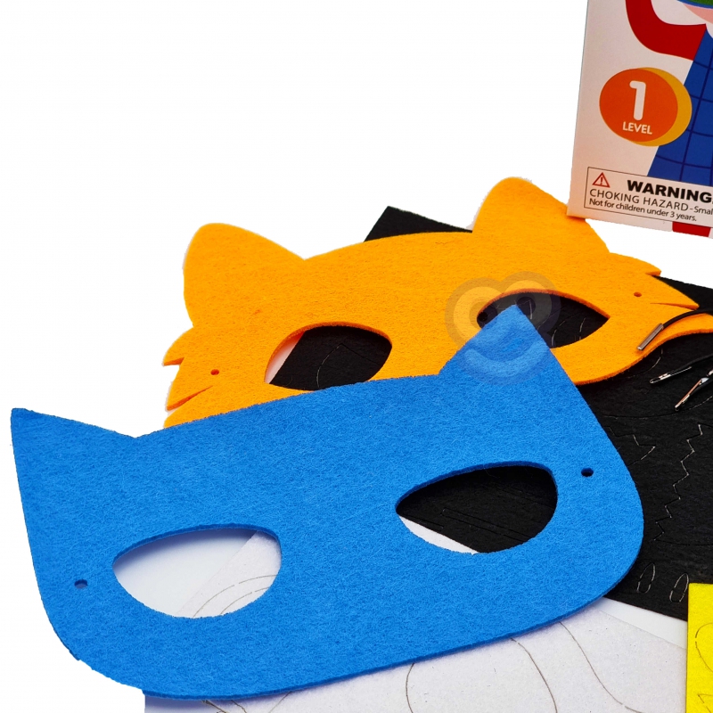 WOOPIE ART&FUN Zestaw Kreatywny Maski Filcowe Zrób to Sam 4 szt. - obrazek 11