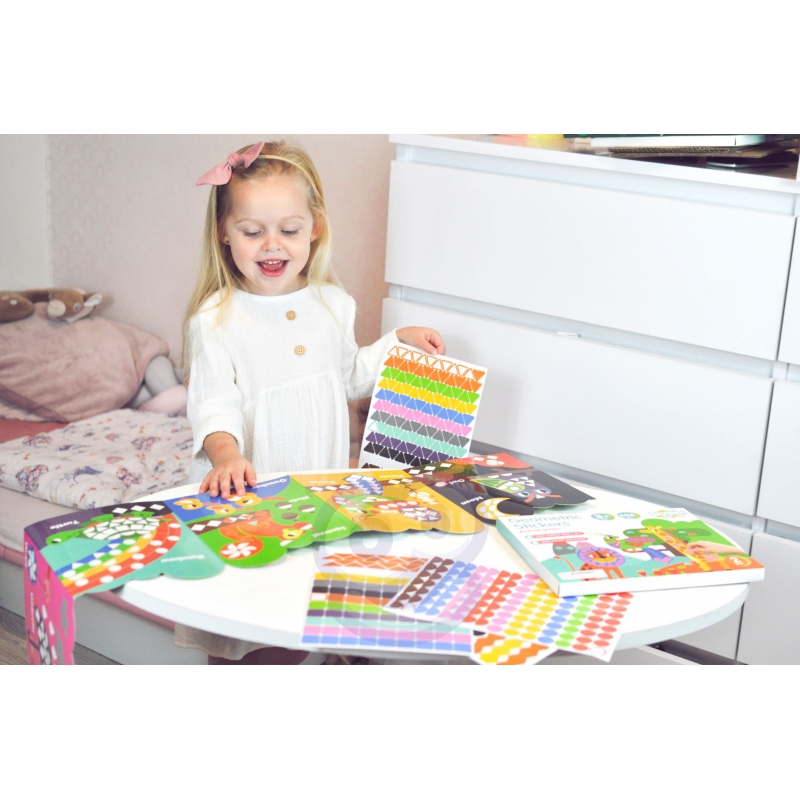 WOOPIE ART&FUN Naklejki Zestaw Dopasuj Kształty i Kolory Wyklejanka Zwierzątka 504 el. - obrazek 2