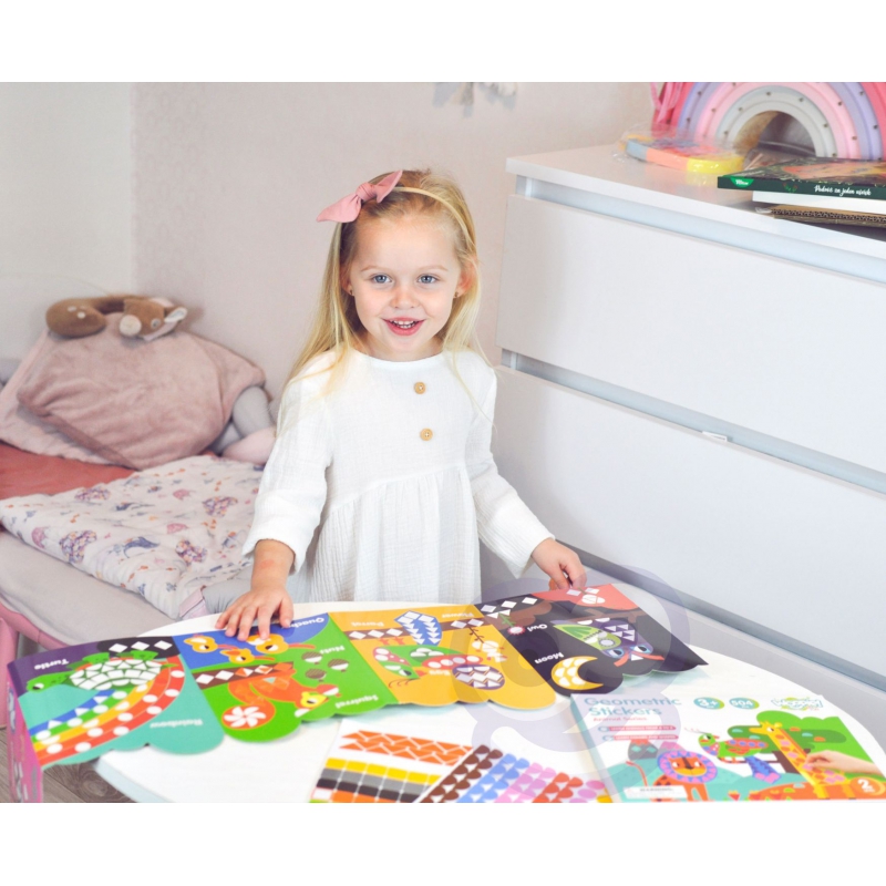 WOOPIE ART&FUN Naklejki Zestaw Dopasuj Kształty i Kolory Wyklejanka Zwierzątka 504 el. - obrazek 4