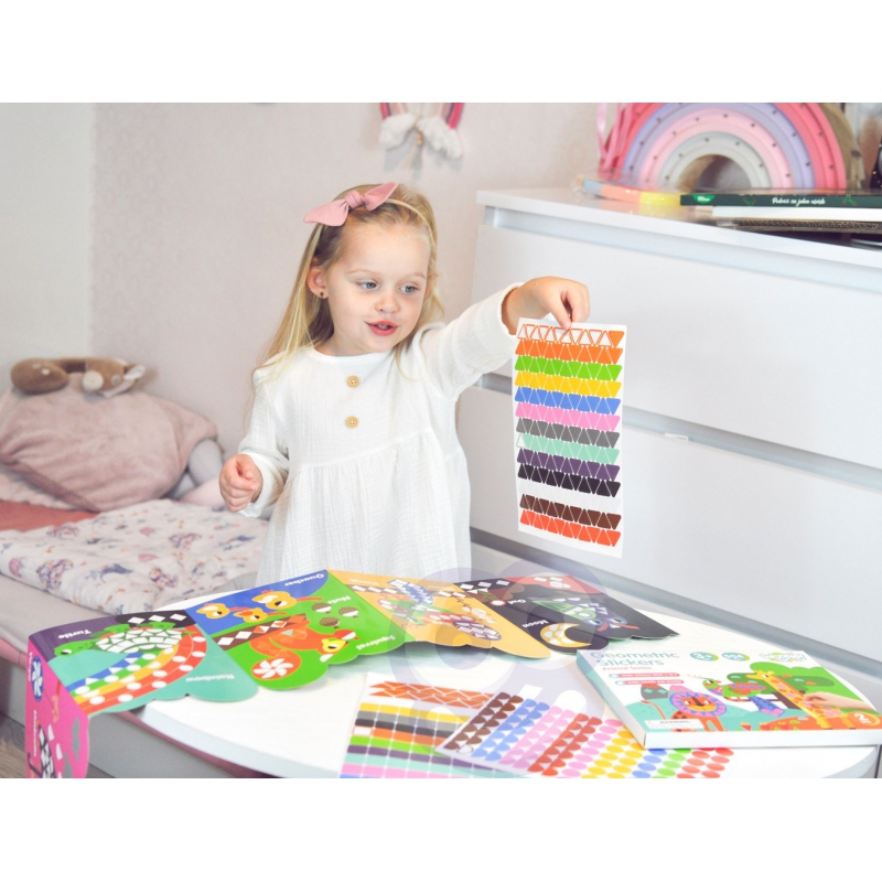 WOOPIE ART&FUN Naklejki Zestaw Dopasuj Kształty i Kolory Wyklejanka Zwierzątka 504 el. - obrazek 5