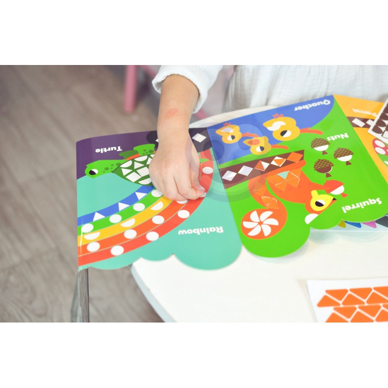 WOOPIE ART&FUN Naklejki Zestaw Dopasuj Kształty i Kolory Wyklejanka Zwierzątka 504 el. - obrazek 6