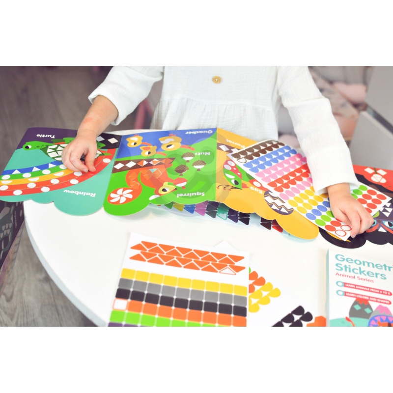 WOOPIE ART&FUN Naklejki Zestaw Dopasuj Kształty i Kolory Wyklejanka Zwierzątka 504 el. - obrazek 8