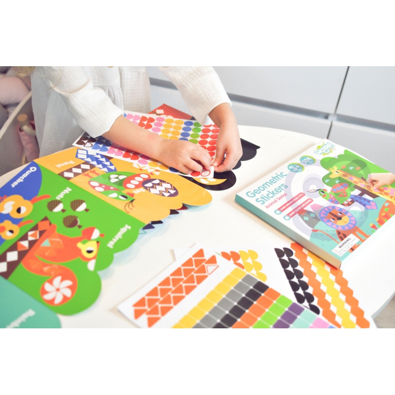 WOOPIE ART&FUN Naklejki Zestaw Dopasuj Kształty i Kolory Wyklejanka Zwierzątka 504 el. - obrazek 9