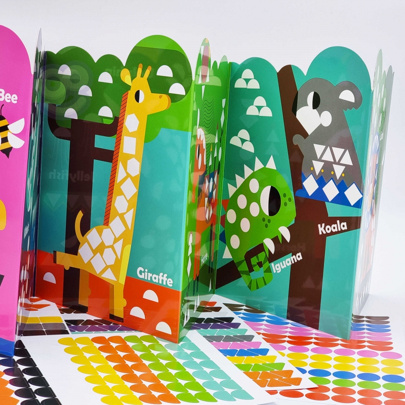 WOOPIE ART&FUN Naklejki Zestaw Dopasuj Kształty i Kolory Wyklejanka Zwierzątka 504 el. - obrazek 12