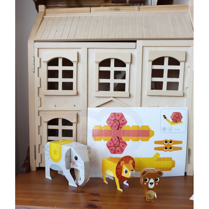 WOOPIE ART&FUN Zestaw Kreatywny Origami 3D Zrób to Sam 10 Zwierzaków - obrazek 2