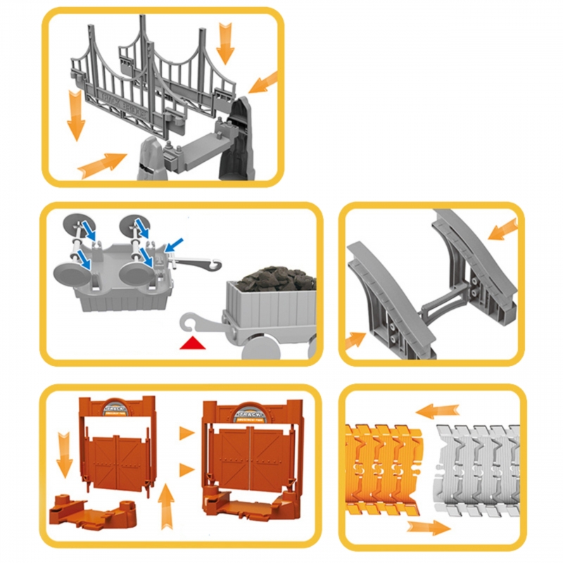 WOOPIE Tor Samochodowy XXL Kolejka Elektryczna Plac Budowy 174 el. - obrazek 10