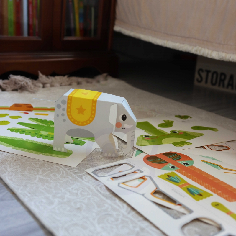 WOOPIE ART&FUN Zestaw Kreatywny Origami 3D Zrób to Sam 10 Zwierzaków - obrazek 4