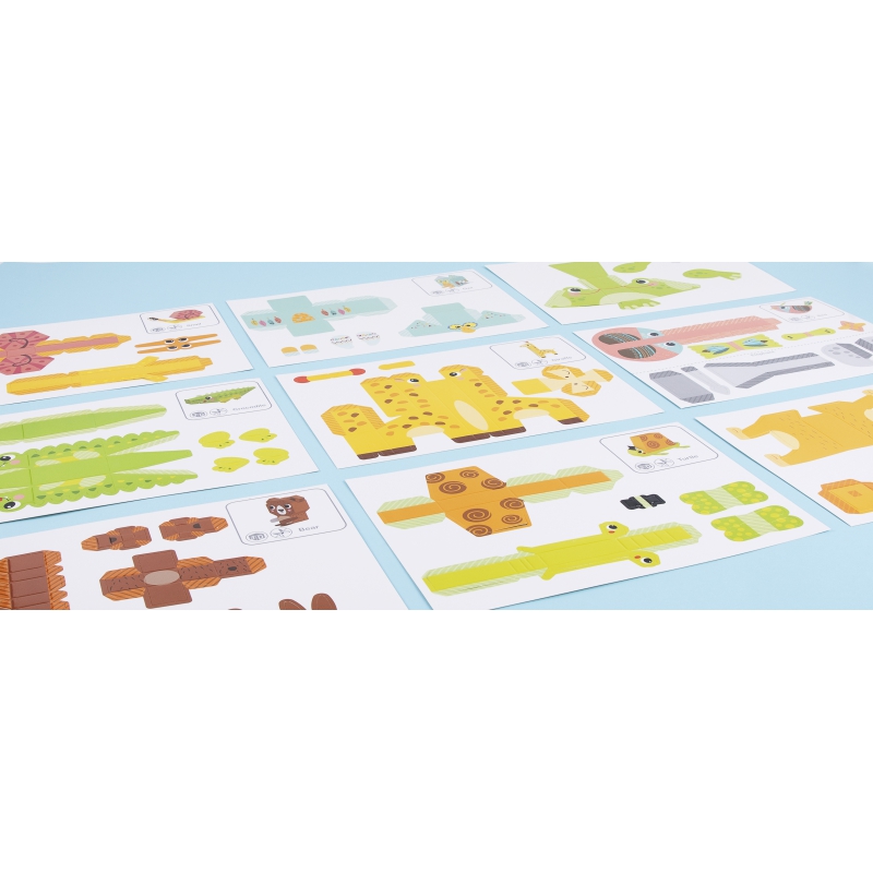 WOOPIE ART&FUN Zestaw Kreatywny Origami 3D Zrób to Sam 10 Zwierzaków - obrazek 12