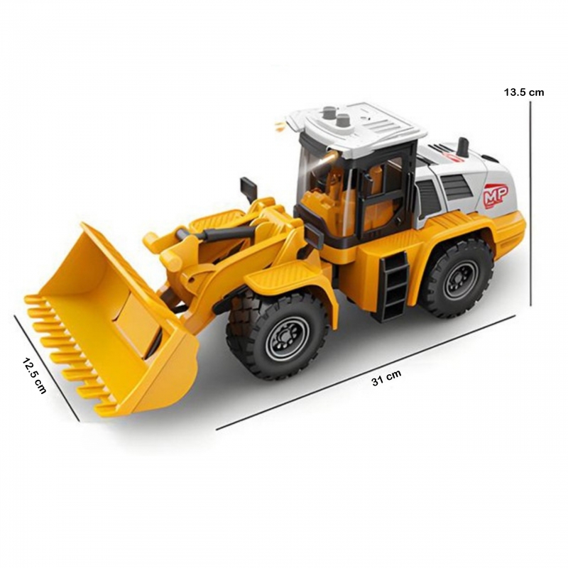 WOOPIE Koparka Ładowarka Budowlana 1:16 Efekty Świetlne i Dźwiękowe - obrazek 4