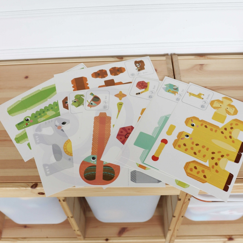 WOOPIE ART&FUN Zestaw Kreatywny Origami 3D Zrób to Sam 10 Zwierzaków - obrazek 15