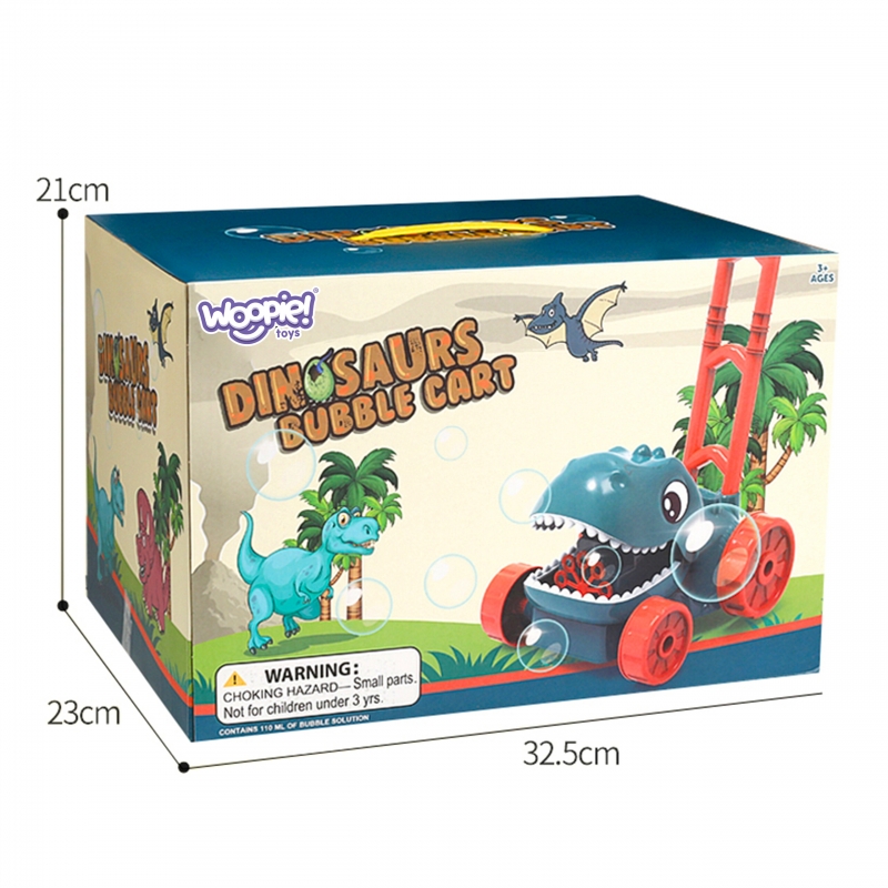 WOOPIE Kosiarka Ogrodowa Dino na Bańki Mydlane Dinozaur + Płyn - obrazek 10