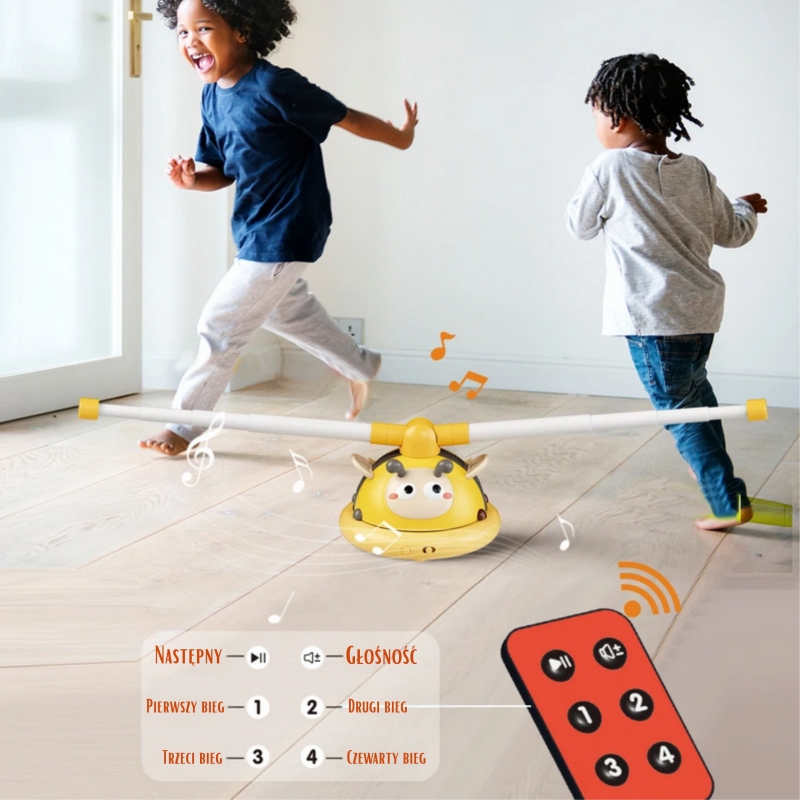 WOOPIE Gra Zręcznościowa Skakanka Automatyczna 2w1 Rzut do Celu Pszczółka - obrazek 6
