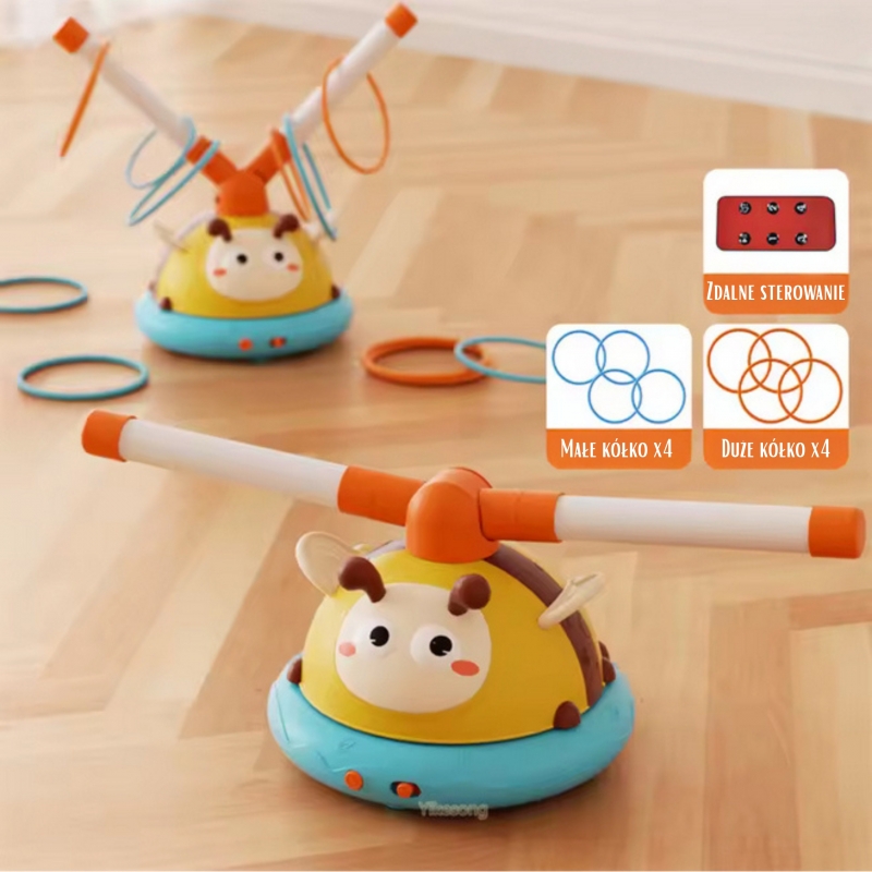 WOOPIE Gra Zręcznościowa Skakanka Automatyczna 2w1 Rzut do Celu Pszczółka - obrazek 7