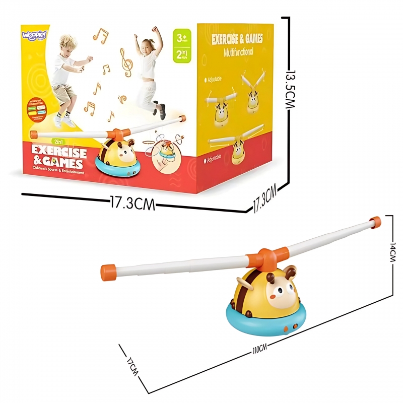 WOOPIE Gra Zręcznościowa Skakanka Automatyczna 2w1 Rzut do Celu Pszczółka - obrazek 10