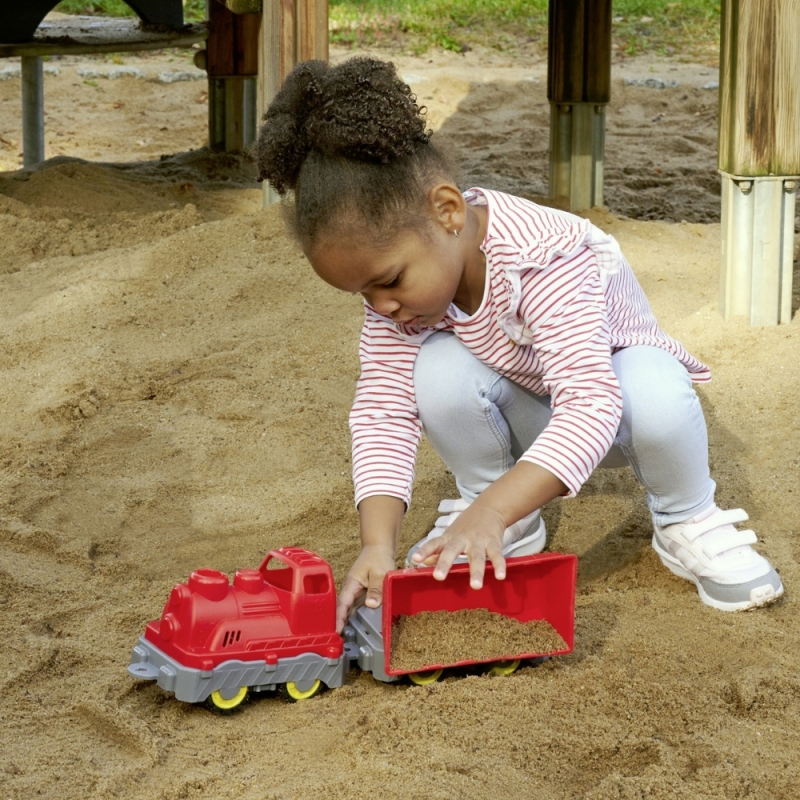 BIG Pociąg Towarowy Wagon z Wywrotką Zabawka do Pasku - obrazek 2