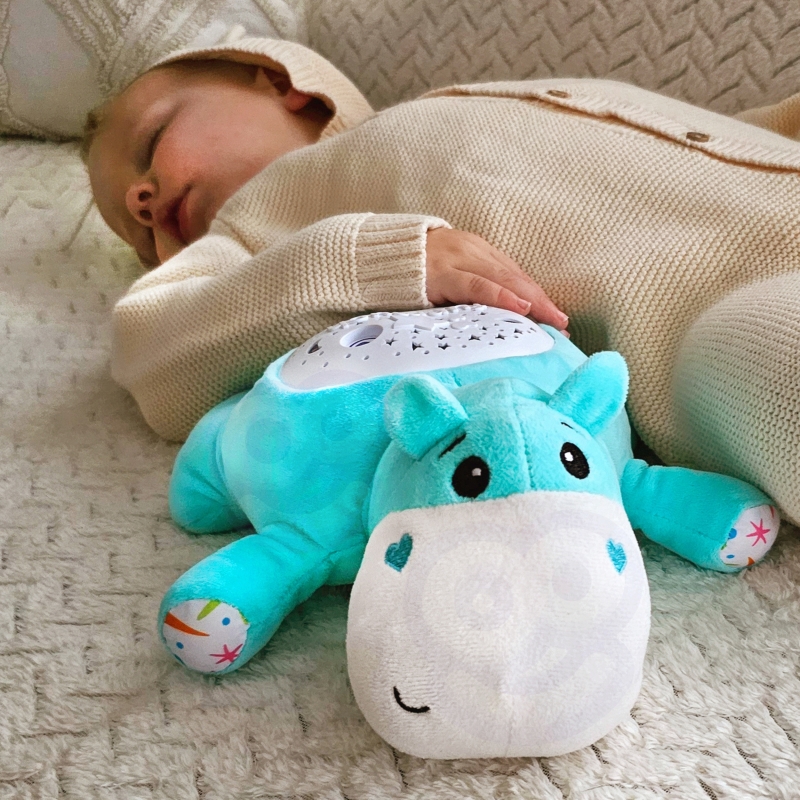 WOOPIE BABY Przytulanka Projektor 2w1 Usypiacz Hipopotam - obrazek 3