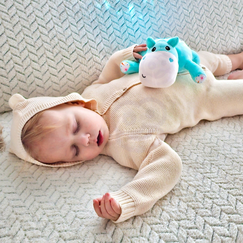 WOOPIE BABY Przytulanka Projektor 2w1 Usypiacz Hipopotam - obrazek 4