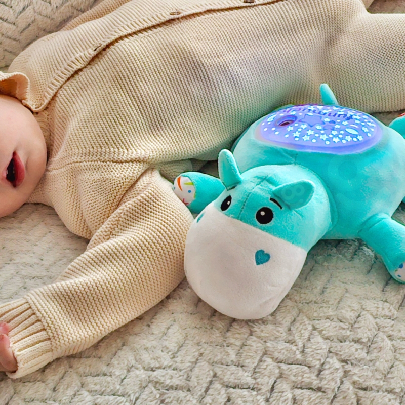 WOOPIE BABY Przytulanka Projektor 2w1 Usypiacz Hipopotam - obrazek 6