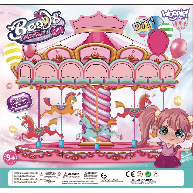 WOOPIE ART&FUN Zestaw do Robienia Biżuterii Bransoletek Wisiorków Pierścionków - obrazek 3