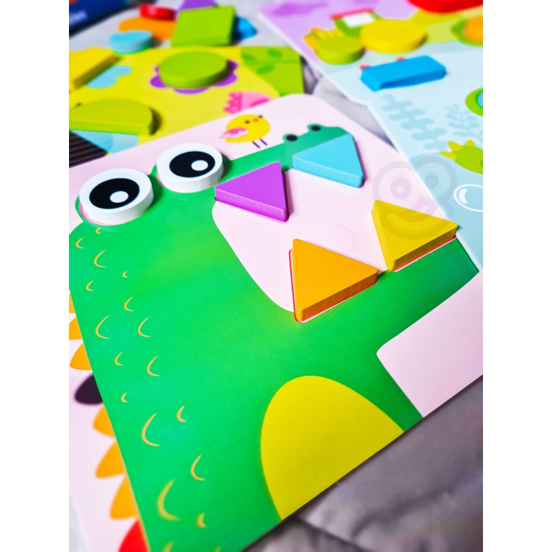 TOOKY TOY Puzzle 4 w 1 Układanka Klocki Mntessori - obrazek 9