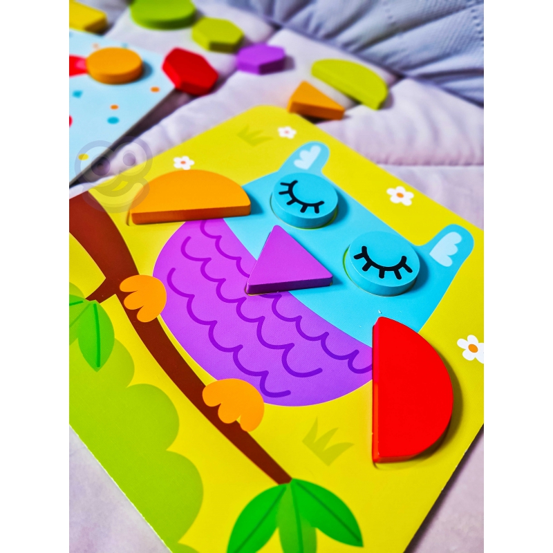TOOKY TOY Puzzle 4 w 1 Układanka Klocki Mntessori - obrazek 11