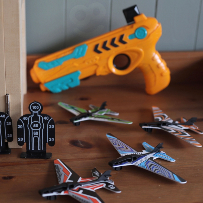 WOOPIE Pistolet Wyrzutnia Samolotów Automatyczna + 4 Samoloty - obrazek 5