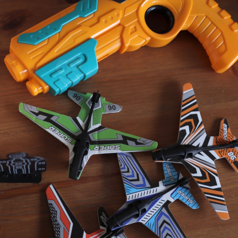 WOOPIE Pistolet Wyrzutnia Samolotów Automatyczna + 4 Samoloty - obrazek 6