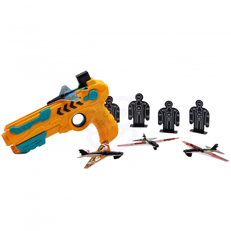 WOOPIE Pistolet Wyrzutnia Samolotów Automatyczna + 4 Samoloty - obrazek 7