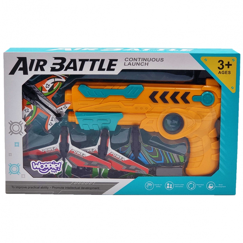 WOOPIE Pistolet Wyrzutnia Samolotów Automatyczna + 4 Samoloty - obrazek 15