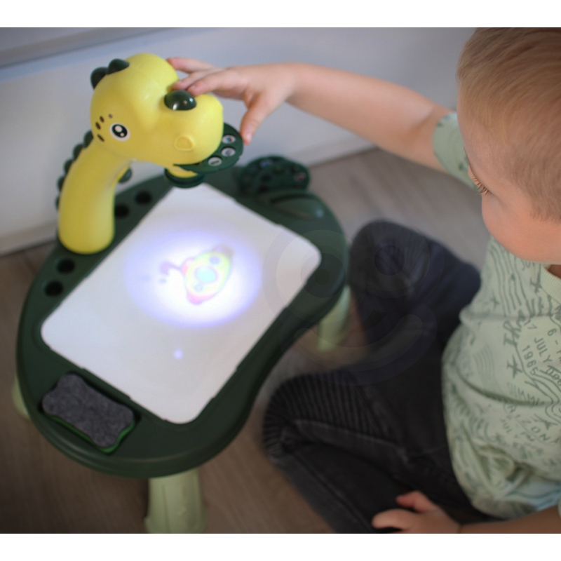 WOOPIE Tablica do Rysowania Projektor Dinozaur 24 Wzory + 2 Gry - obrazek 2