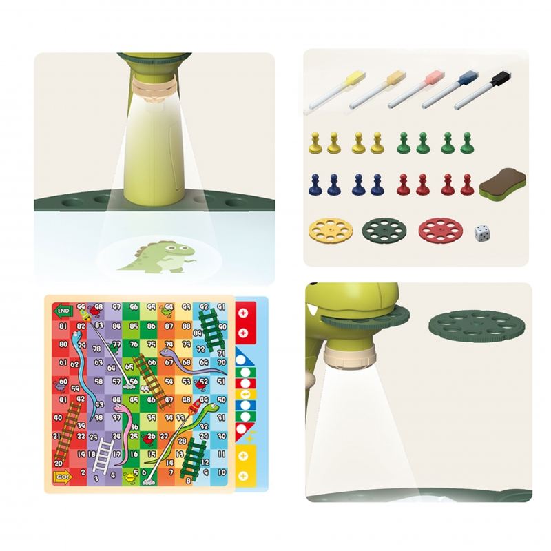 WOOPIE Tablica do Rysowania Projektor Dinozaur 24 Wzory + 2 Gry - obrazek 10