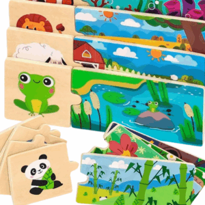 VIGA Puzzle Logiczne ze Zwierzętami Układanka