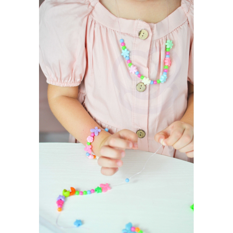 WOOPIE ART&FUN Zestaw do Robienia Biżuterii Bransoletek Wisiorków Pierścionków Kolczyków z Motylkami - obrazek 5