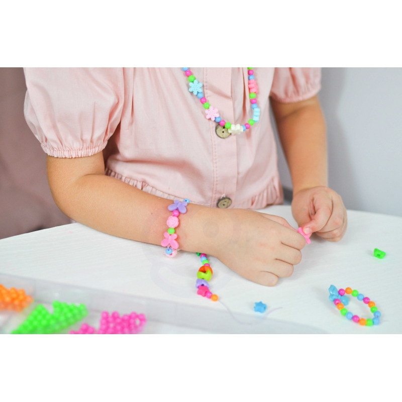 WOOPIE ART&FUN Zestaw do Robienia Biżuterii Bransoletek Wisiorków Pierścionków Kolczyków z Motylkami - obrazek 7