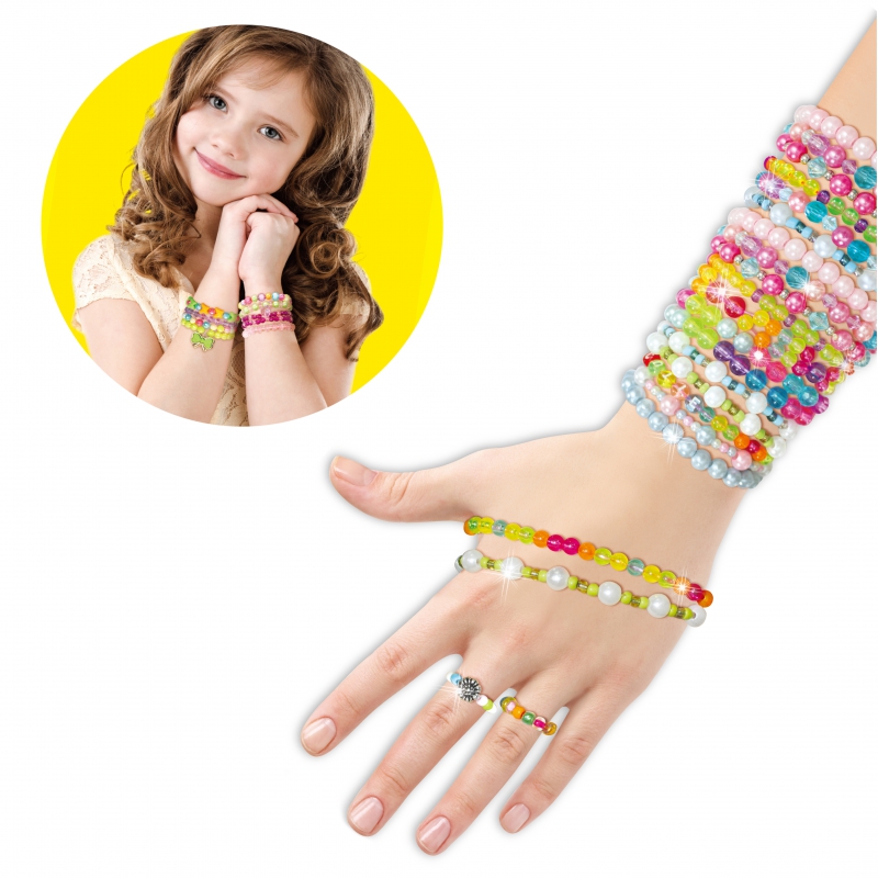 WOOPIE ART&FUN Zestaw do Robienia Biżuterii Bransoletek Wisiorków Pierścionków Kolczyków z Motylkami - obrazek 13