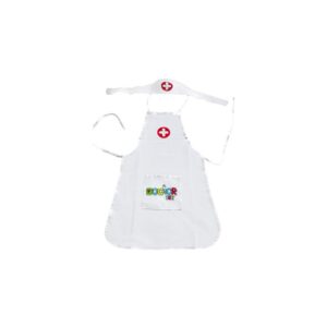 WOOPIE Strój Pielęgniarki Kitel Fartuszek z Czepkiem Pielęgniarki