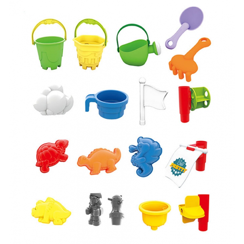 WOOPIE Stolik Wodny Piaskownica 3w1 Statek Piracki 13 el. - obrazek 4