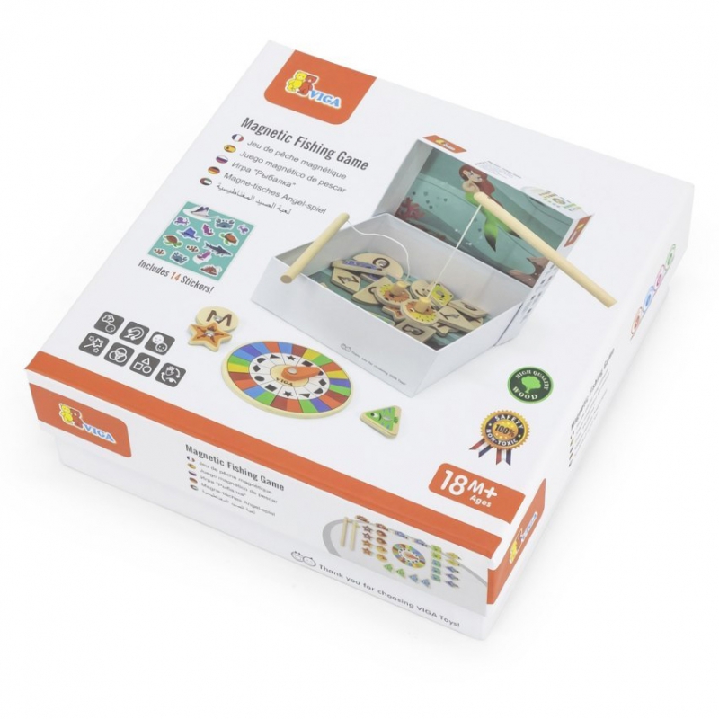 VIGA Gra Zestaw Magnetyczny Do Łowienia Rybek - obrazek 9