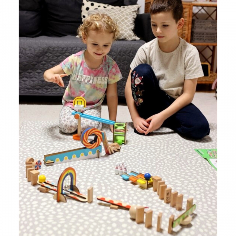 TOOKY TOY Tor Kulkowy Kulodrom Domino - obrazek 2